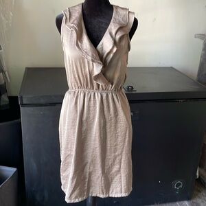 Old Navy Olive Sleeveless Dress w/Ruffles XS